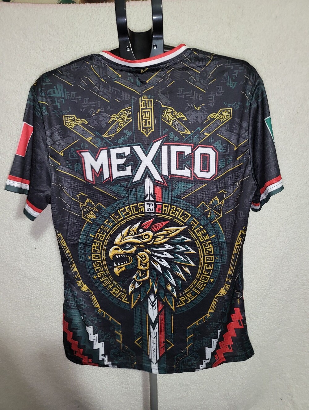 Mexico Graphic Men's Black Athletic Jersey - Picture 2 of 3